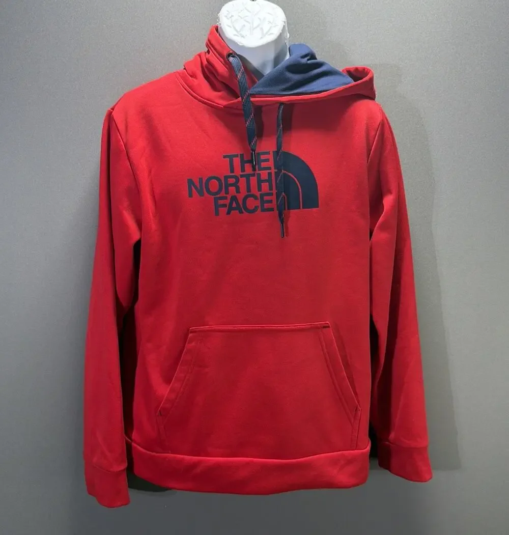 THE NORTH FACE Half Dome Men’s M Fleece Pullover Hoodie Sweatshirt Red